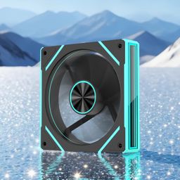 thumbnail for Prisma de computador 9ª geração pro ventilador de refrigeração desktop controle de temperatura padrão cd sincronização de luz divina silencioso ventilador de chassi argb
