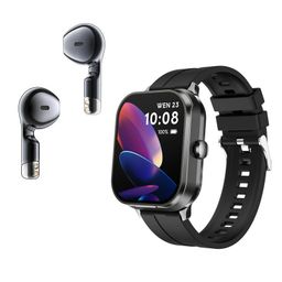 thumbnail for Cross Border D8pro Watch TWS Headset Smart Watch 2 in 1 Bluetooth Call Sports Watch Heart Rate Health NFC