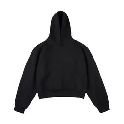 thumbnail for 450g heavy American high street trendy brand cleanfit short silhouette hoodie hoodie for men and women