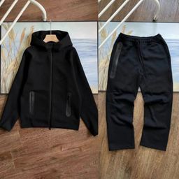 thumbnail for Spring and Autumn 24 New Leisure Sports Air Layer Hooded Jacket Coat and Sweatpants suit 454 and 461