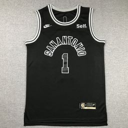 thumbnail for 25Th Season Nba Heat-Pressed Jersey Spurs No. 1 Wembanyam Vanbanya No. 2 Leonard No. 10 Derozan