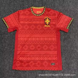 thumbnail for Camisa de Futebol da Copa do Mundo 2022 Brasil, Camisa Co-branded Itália, 125º Aniversário, Camisa de Manga Curta