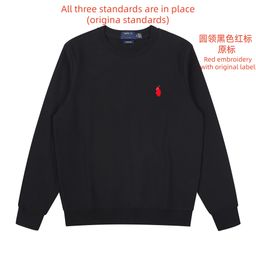 thumbnail for Spring and Autumn Thin Pony Hooded RL Cardigan Solid Color Sweater Embroidered Loose plus size Paul Men&#039s Polo Jacket