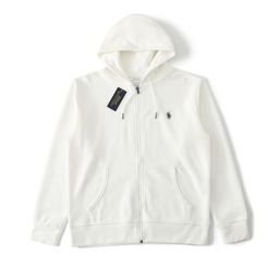 thumbnail for High-Quality Cross-Border Polo Rl Basic Style Hooded Sweatshirt Jacket with Embroidered Pony Logo, Unisex