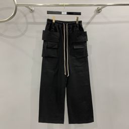 thumbnail for Subhuman Men&#039s Style | 2025 New European and American Dark Style Double-Ring Loose High Street Versatile Multi-Pocket Wide-Leg Pants