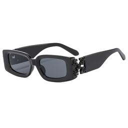 thumbnail for Cross-border New Fashion Box Sunglasses European and American Metal Snowflake Sunglasses Unisex Sunglasses