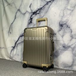 thumbnail for All-aluminum-magnesium alloy classic trolley suitcase, 21-inch carry-on case, customs-locked metal suitcase, sports suitcase, hard suitcase