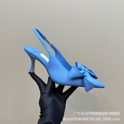 thumbnail for Foreign Trade 25 new pointed bow high heels women's stiletto sandals sexy and versatile temperament celebrity style pumps shoes