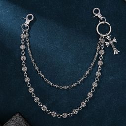 thumbnail for Crodo Element Trouser Chain Bag Hanging Chain Sword Round Bead Cross Waist Chain Lobster Buckle Pendant Jeans Chain