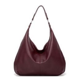thumbnail for Vintage Patchwork Tote Bag for Women, New Trendy Large-Capacity Shoulder Handbag, Soft Leather Underarm Bag, Versatile for Commuting