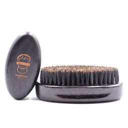 thumbnail for Factory wholesale pure pig bristle solid wood brush does not stimulate the skin oil head shape comb beard daily cleaning brush