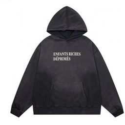 thumbnail for Melancholic Second-Generation Rich Letter Man Figure Sketch Graffiti Print Loose Short-Sleeved T-Shirt Men Women Short-Sleeved T-Shirt Cotton