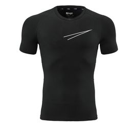 thumbnail for Sports Quick-drying Elastic Short-sleeved Men&#039s Sweat-absorbent Breathable Basketball Track and Field Training T-shirt Running Base Half-sleeved Tight