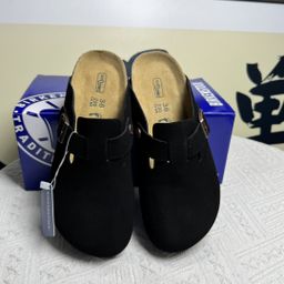 thumbnail for Bk Birkenstock Shoes Cork Sole Half-Pack Thick-Soled Sandals Slippers Men and Women Same Style Couple Birkenstock Shoes