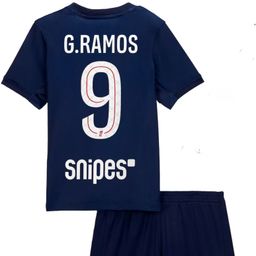 thumbnail for Camisa de futebol infantil Paris Saint-Germain 25/26 com meias, camisa estampada Dembele Demeulemeester, dropshipping transfronteiriço.
