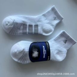 thumbnail for Foreign trade tails, towel bottom socks, sports socks, mid-leg men's socks, outdoor fitness running socks, cross-border cushioning
