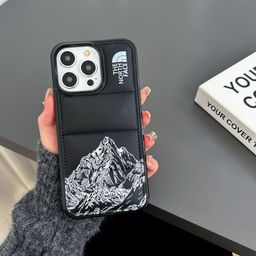 thumbnail for Jaqueta de Couro com Enchimento de Algodão Capa para Telefone Apple 15 Capa Protetora com Airbag para iPhone 14 Pro Max 13 Comércio Exterior Anti-Queda