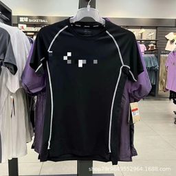 thumbnail for New Sports Leotard Long Sleeve Men&#039;s High Elastic Base Running Fitness T-shirt Blue Ball Suit Track and Field Training Top