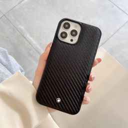 thumbnail for iPhone 13 carbon fiber texture iPhone 17 case compatible with 16 Pro Max trendy brand crocodile print leather case, brand new