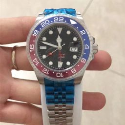 thumbnail for Relógio Mecânico Masculino Laojia GMT 2025AAA para Comércio Exterior com Pulseira de Aço Inoxidável, Dropshipping, Mostrador Grande e Coroa Espiral