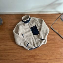 thumbnail for Cross-border high-quality PTA limited series winter male and female couples fleece shearling stand up collar jacket chain jacket