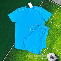 thumbnail for Wholesale shorts men's breathable woven sports cropped pants sports student track and field training running fitness quick-drying suit men