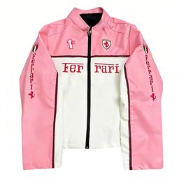 thumbnail for Full styles F1 racing uniforms, PU leather jackets, embroidered racing suits, motorcycle uniforms, retro style motorcycle suits, cycling uniforms, jackets