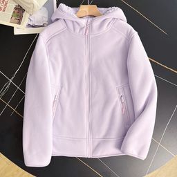 thumbnail for High weight fleece-lined thick fleece 2024 winter new lamb fleece outdoor windproof warm fleece coat