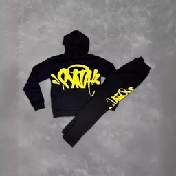 thumbnail for Comércio exterior transfronteiriço estilo retrô hip-hop de rua americana moletom com capuz personalizado com estampa de letras moletom e calças masculinas e femininas.