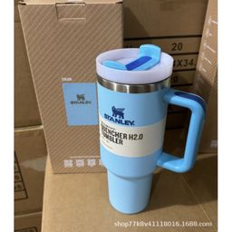thumbnail for New Stanley STANLEY2 Generation 40oz Handle Cup Double Layer Stainless Steel Insulated Cold Insulation Car Cup Ice Fighter Cup