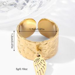 thumbnail for European and American Accessories Stainless Steel Ring, Personalized Skull Head Pumpkin Halloween Quirky Jewelry Open Titanium Steel Ring