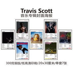 thumbnail for Transfronteiriço Amazon Hot Selling European and American Cantor Music Cd Poster Hip Hop Rap Álbum Quarto Painting Painting