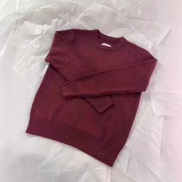 thumbnail for Majia boxy sweater, men's fashion brand, fashionable, simple, solid color, couple knitwear, winter casual ins, red coat