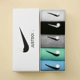 thumbnail for Gift boxed socks, men's and women's long ins, tide and versatile, medium cut, student sports, basketball, running, sweat-absorbing, breathable socks