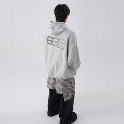 thumbnail for National Tide Runway Hooded Sweater Men's Autumn Duffy Handsome Tide Brand Heavy Black Jacket Loose Couple Casual Hoodie