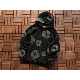 thumbnail for Cross-border autumn and winter beautiful tide sweater plus velvet suit DENIM mainline American hoodie a generation of hair