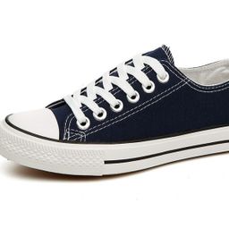 thumbnail for Tênis de lona com cadarço branco, estilo Harajuku, versão coreana versátil para estudantes, primavera 2024.