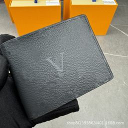 thumbnail for Foreign Trade Donkey Men's Wallet Short Wallet Multi-Card Two-fold Leather European and American Fashion Wallet Card Bag m60223