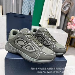 thumbnail for European and American cross-border cross-border exclusive for men and women's new versatile casual white shoes lace-up couple running shoes letter B30
