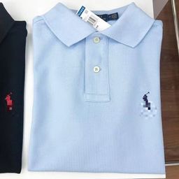 thumbnail for Summer Rl Raff Cross-Border Short-Sleeve Polo Shirt with Pony Logo Embroidery Men&#039;s Polo Shirt Top with a Turn-Down Collar T-Shirt