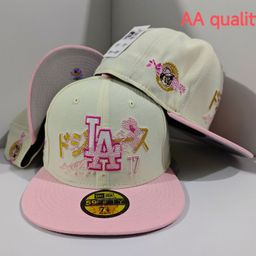 thumbnail for Foreign Trade LA Baseball Cap AA Quality Men's and Women's American Hip Hop Casual Outdoor Fully Enclosed Size Wide Brim Bowler Hat