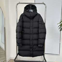 thumbnail for Mist Maya Long Down Jacket for Men and Women Couple&#039s Maya Black Gold Bread Coat Goose Down Thickened Jacket