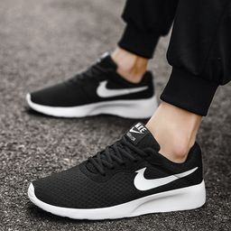 thumbnail for Sapatos esportivos sapatos masculinos 2024 verão malha tênis de corrida sapatos casuais masculinos sola macia absorção de choque respirável leve tênis de corrida