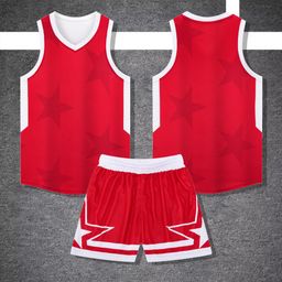 thumbnail for 篮球服套装印制男大学生比赛运动团购队服黑金色球衣篮球男透气潮
