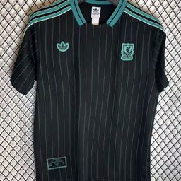 thumbnail for 26. New retro style Liverpool fan exclusive special embroidered casual sports breathable vintage striped loose design