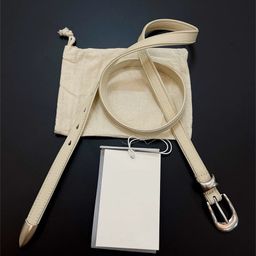 thumbnail for PYC Our style designer first layer tree paste cowhide belt washed distressed natural pattern nubuckle silver buckle belt