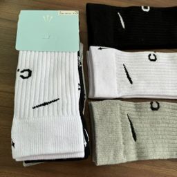thumbnail for Trendy brand NOCTA co-branded high three-pronged embroidery towel bottom stockings, men's casual trend sports socks, running socks