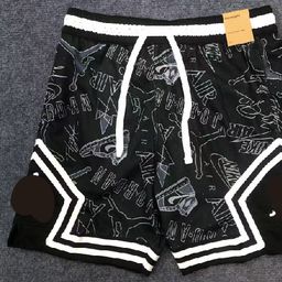 thumbnail for Calças American-style AJ Air Flyer verão novas de secagem rápida soltas para corrida treino moda impressa esportes shorts casuais atacado.