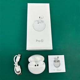thumbnail for Fone de ouvido Bluetooth Pro6 transfronteiriço, verdadeiramente sem fio, intra-auricular, com bateria de ultra longa duração, TWS esportivo.