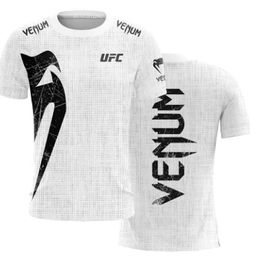 thumbnail for Men&#039;s Ufc Black White T-Shirt Classic Short Sleeve 3D Printing T-Shirt Summer Casual O-Neck Jersey Boxing